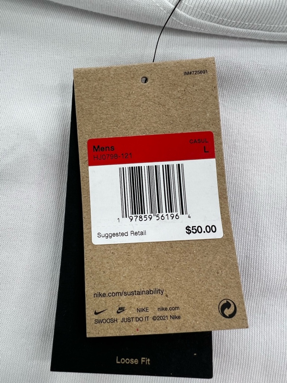 NIKE ACG SUMMIT WHITE ORANGE MAX90 T-SHIRT LOOSE FIT - Picture 6 of 8